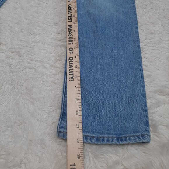 Levi's 501 Man's Blue Straight Legs Fly Buttons Denim Jeans W30/L30 - Picture 8 of 12